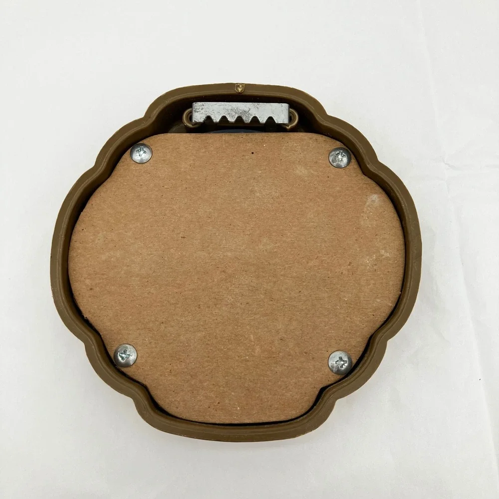 Wall Mirror Scalloped 5.5in Gold Antique Finish Decorative Accent